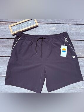 Vuori Crosscourt Short Black XXL Men’s Athletic Golf Performance Shorts NWT